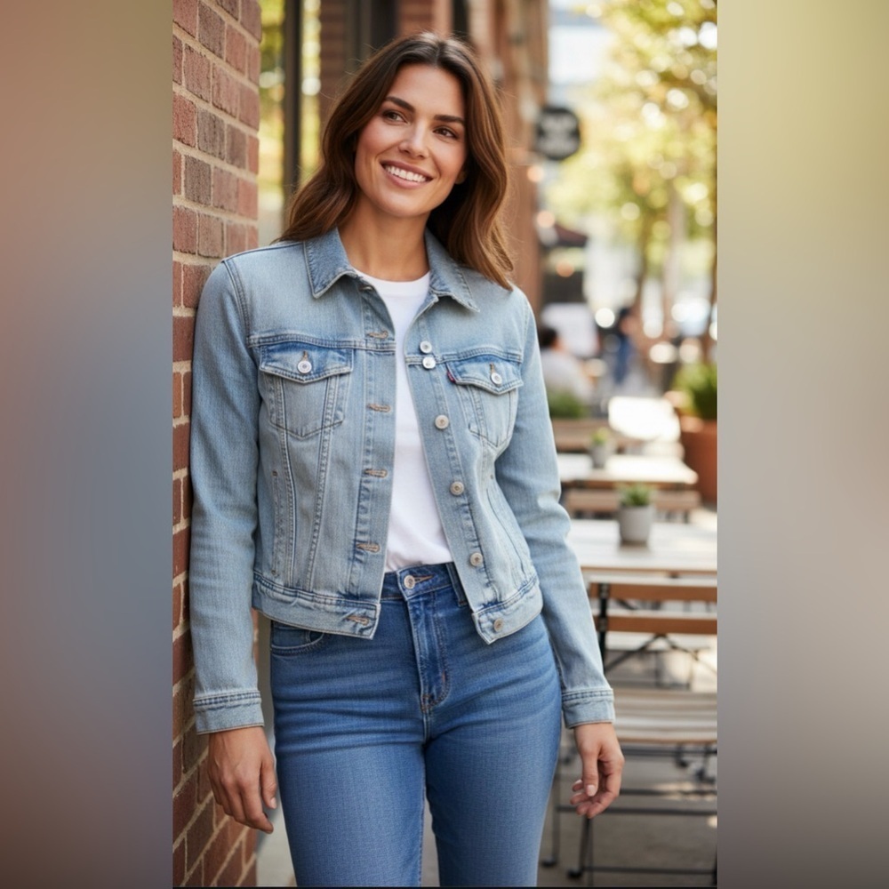 Sunday Best Light Wash Denim Jacket - Picture 1 of 4